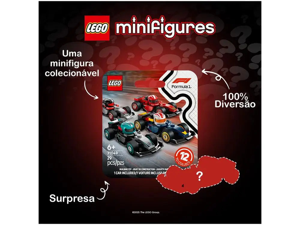 LEGO Minifigures F1 Racing Cars – Coleção Oficial